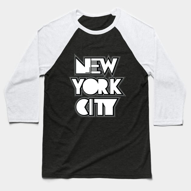 City that never sleeps - NYC Baseball T-Shirt by Pradeep Chauhan